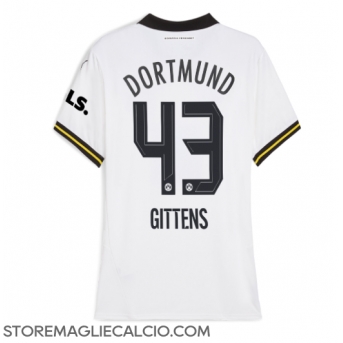 Borussia Dortmund Jamie Bynoe-Gittens #43 Maglia Gara Terza Repliche 2024-25 Donna Maniche Corte